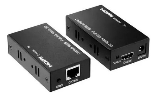 Extensor Video Hdmi Hasta 60 Mts Por Cable Utp Rj45 Activo