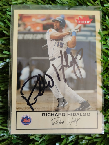 2005 Fleer Richard Hidalgo #221 Autografiada 