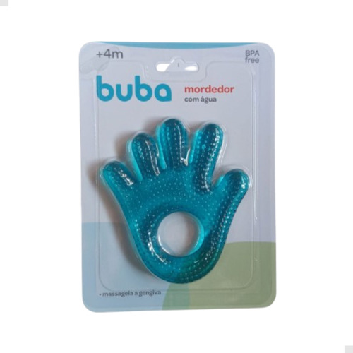 Mordedor Massageador Gengiva Buba Bebê Com Água Kit Com 2