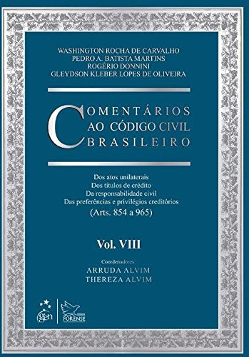 Libro Comentários Ao Código Civil Brasileiro Vol Viii Respon