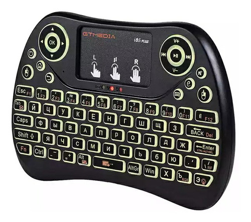 Imagen 3 de 9 de Mini Teclado Inalámbrico Con Mouse Táctil I8s Plus.