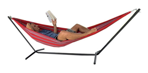 Imagen 2 de 10 de Hamaca Portátil + Soporte Metálico Desarmable Mas Estuche