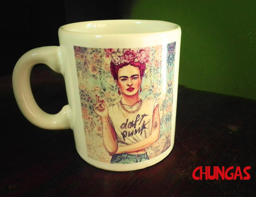 Imagen 1 de 2 de Taza / Frida Kahlo Daft Punk / Chungas