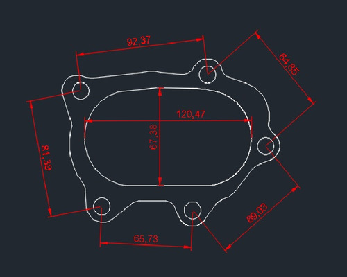 Flange Escape Downpipe Subaru Inox 304 10,00mm