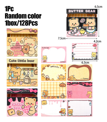 Notas De Post-it Removíveis Do Butter Bear Colar Notas De Me