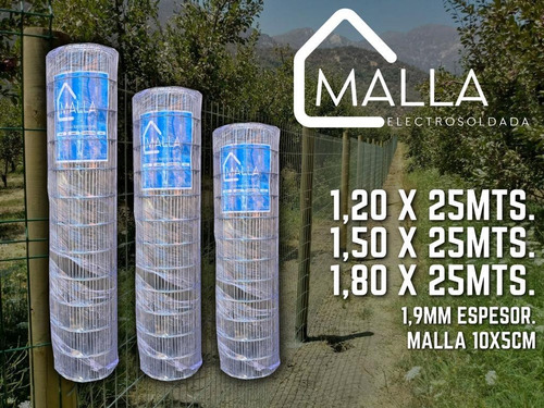 Malla Electrosoldada 1.8m X 25mt Largo Envío Gratis 