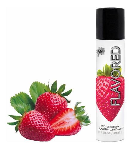 Lubricante Base Agua Con Sabor A Frutas, Wet Flavored 30 Ml