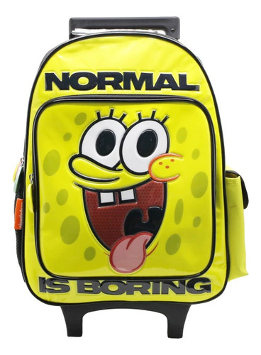 Bob Esponja Mochila Carro 16  Normal Is Boring        