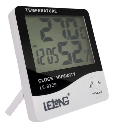 Relogio De Parede E Mesa Termômetro Lcd Digital Temperatura