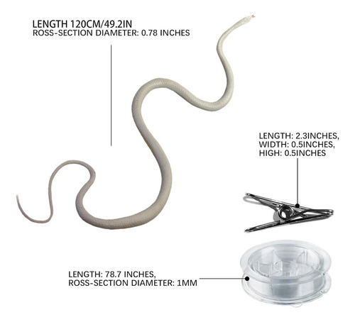 Broma De Serpiente Con Clip De Cuerda Broma De Serpiente Diy