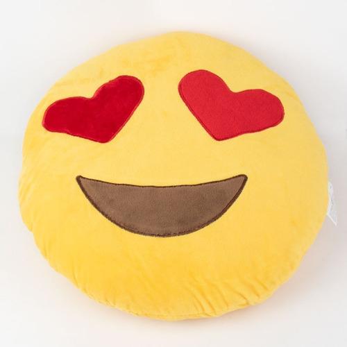 Almohada De Emoji Ojos De Corazón