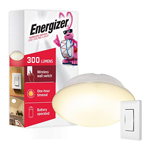 Luminaria De Techo Led, Pilas, Interruptor De Pared Rem...