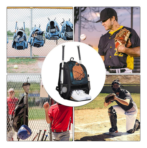 Mochila De Béisbol Para Niños Con Compartimento Para Zapatos