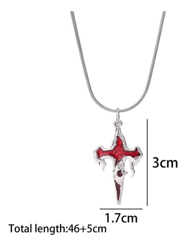 Collar Con Forma De Corazón Con Forma De Estrella Roja Para