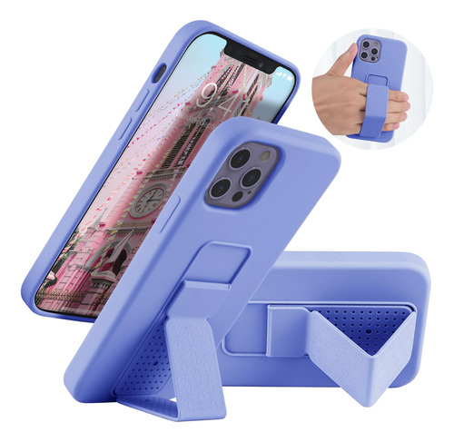 Laudtec - Funda Para iPhone 12 Pro Max Con Soporte, Soporte