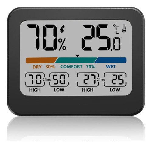Medidor De Temperatura, Higrómetro A Color, Pantalla Digital