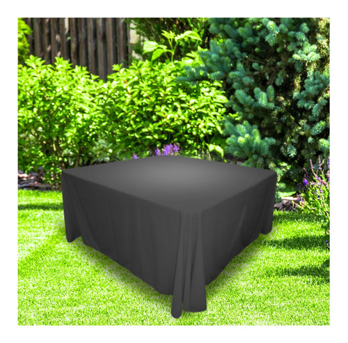 24 Manteles Imperiales Para Mesa Cuadrada 2.90 Mts Negro
