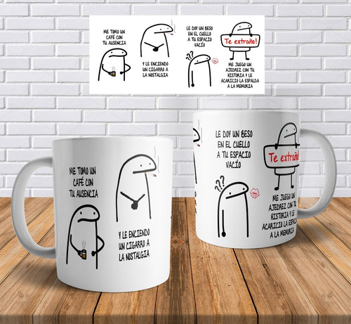 Taza Ceramica Flork Meme Canciones