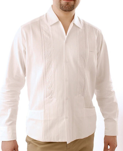 Guayabera Ejecutiva Enregillada Tallas Extras M/l.        