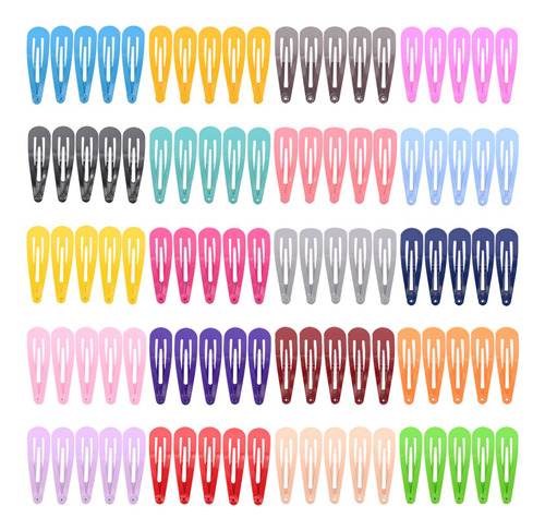 100 Pasadores De Color Solido De 2 Pulgadas Para Mujer, Clip