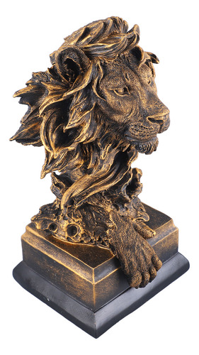 Figura De León De Resina, Innovadora, Vintage, Exquisita Par