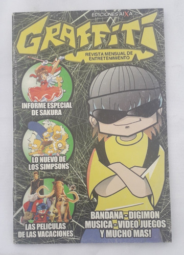 Revista Antigua * Graffiti * Nº 1 Ed Aixa Digimon Simpsons