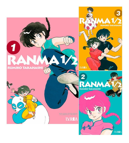 Manga Ranma 1/2 Elegi Tus 3 Tomos Rumiko Takahashi Ivrea Sk