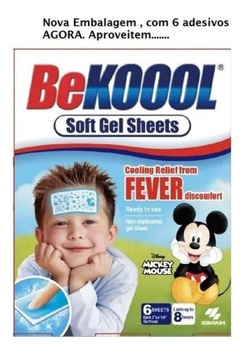 Adesivos Infantil Be Koool Alivio De Febre E Vacina