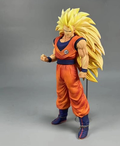 Figura Goku Fase 3 Ssj 3 Dragon Ball Escultura R.