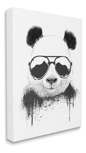 Stupell Industries Cool Panda Gafas De Sol Con Goteo De Pint