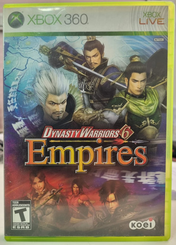 Dynasty Warriors 6 Empires Xbox 360 Mídia Fisica Seminovo (Usado)