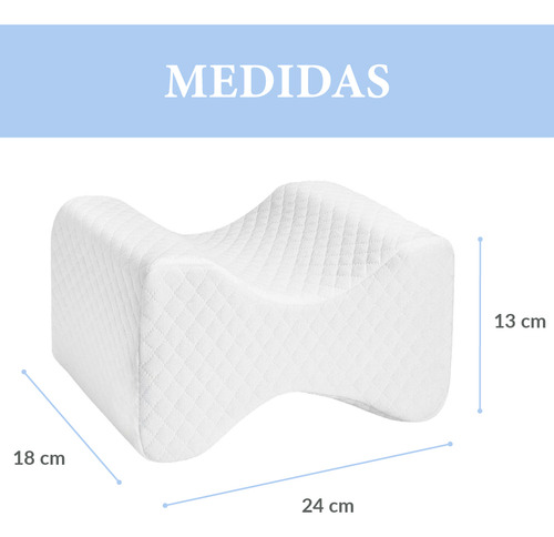 Almohada Memory Foam Pierna Blair Home Color Blanco