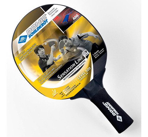 Paleta Ping Pong Donic Sensation Line 500 Negro Fl (cóncavo)