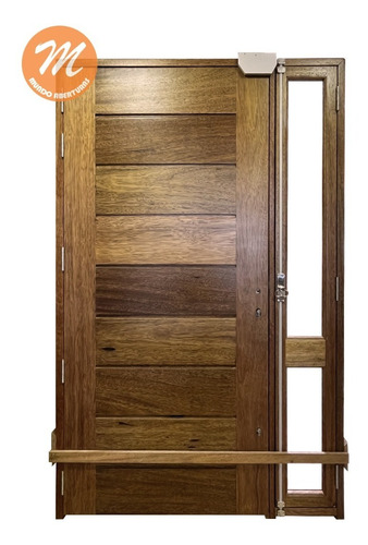 Puerta Exterior 100% Maciza 2 Pulgadas Con Acople Y Ventana
