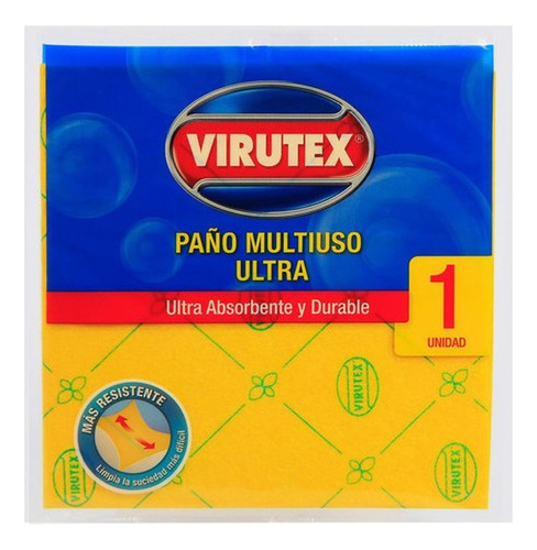 Paño Multiuso Ultra X1 Ultra Absorbente Amarillo Virutex