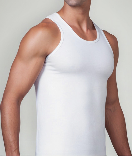 3 Pack Camiseta Playera Ropa Interior Hombre Blanca Algodón