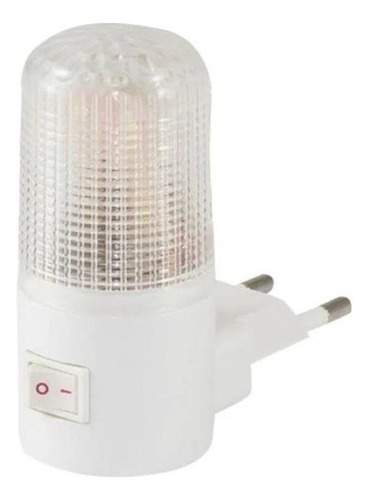 Kit 3/ Mini Luminária De Tomada Luz Noturna Led Bivolt Cor da cúpula Branco Cor da estrutura Branco