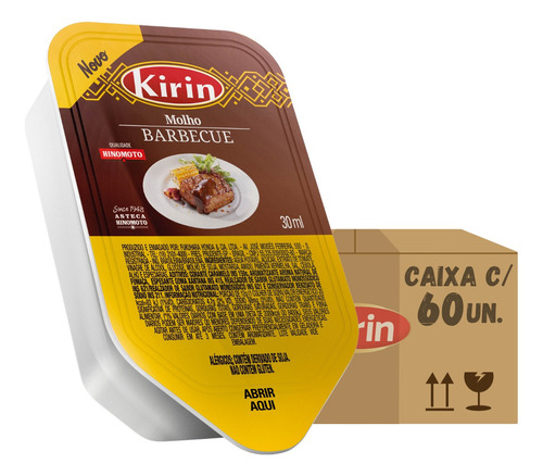 Barco Molho Barbecue Kirin 60un De 30ml