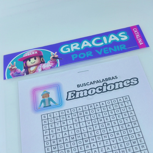 30 Sopas De Letras Roblox Nena Para Souvenir De Cumpleaños