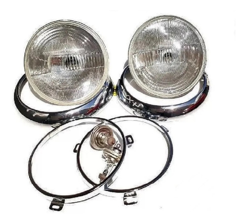 Kit Farol, Aro Interno E Aro Externo Jeep Willys Cj3