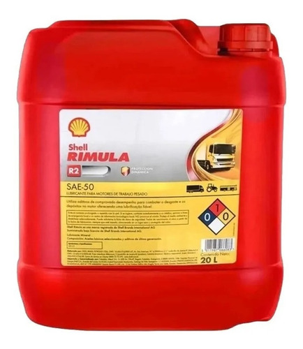 Shell Rimula R2 Sae 50 Paila Diesel Sellada