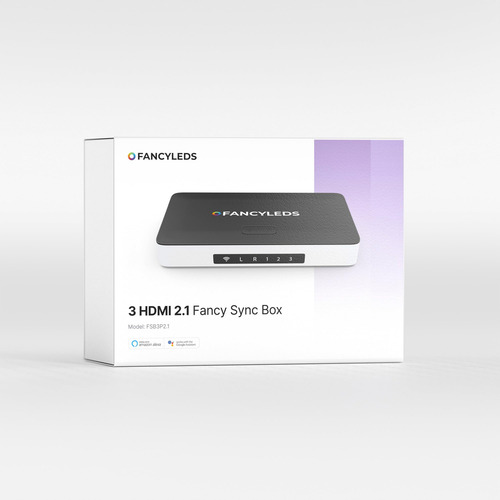 Caja De Sincronización Fancy Leds Rgbw 3 Hdmi 2.1 4k 120 Hz