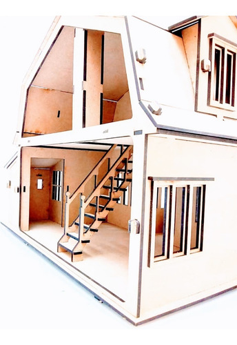 Imagen 7 de 7 de Casa De Muñecas - Mdf / Fibrofacil