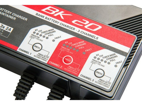 Imagen 5 de 9 de Cargador De Batería Inteligente Para Moto Bs Bk-20 6v/12v
