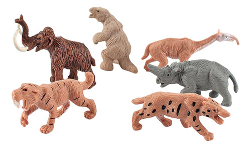 Figuras De Animales De Granja Adorno 6 Animal Prehistórico