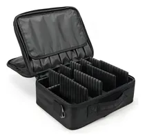 Comprar Estuche de maquillaje, mochila, organización profesional, marca, color negro