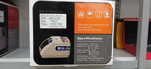 Imagen 5 de 6 de Contadora De Billete Mod. N86 D Uv/mg Bill Counter