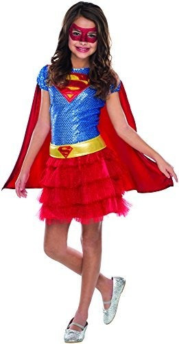 Disfraz De Rubie S Dc Superheroes Supergirl Lentejuelas...
