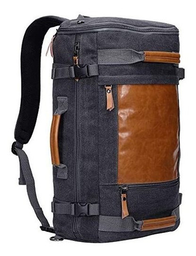 Witzman Men Vintage Lona Mochila De Viaje Mochila Retro