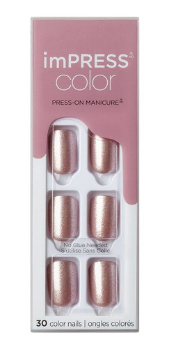 Kiss Impress - Manicura A Presión , Kit De Uñas Cortas De Ge